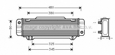 AVA QUALITY COOLING ms3012 -  масляный радиатор, двигательное масло